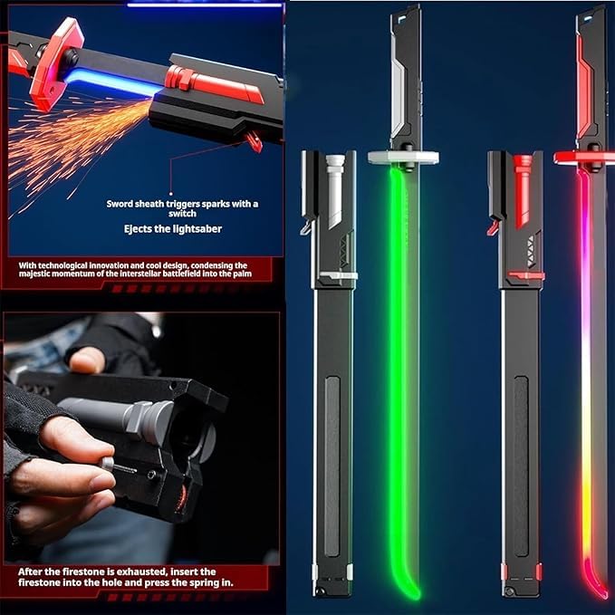LED Sword with Smoke & Spark Effects