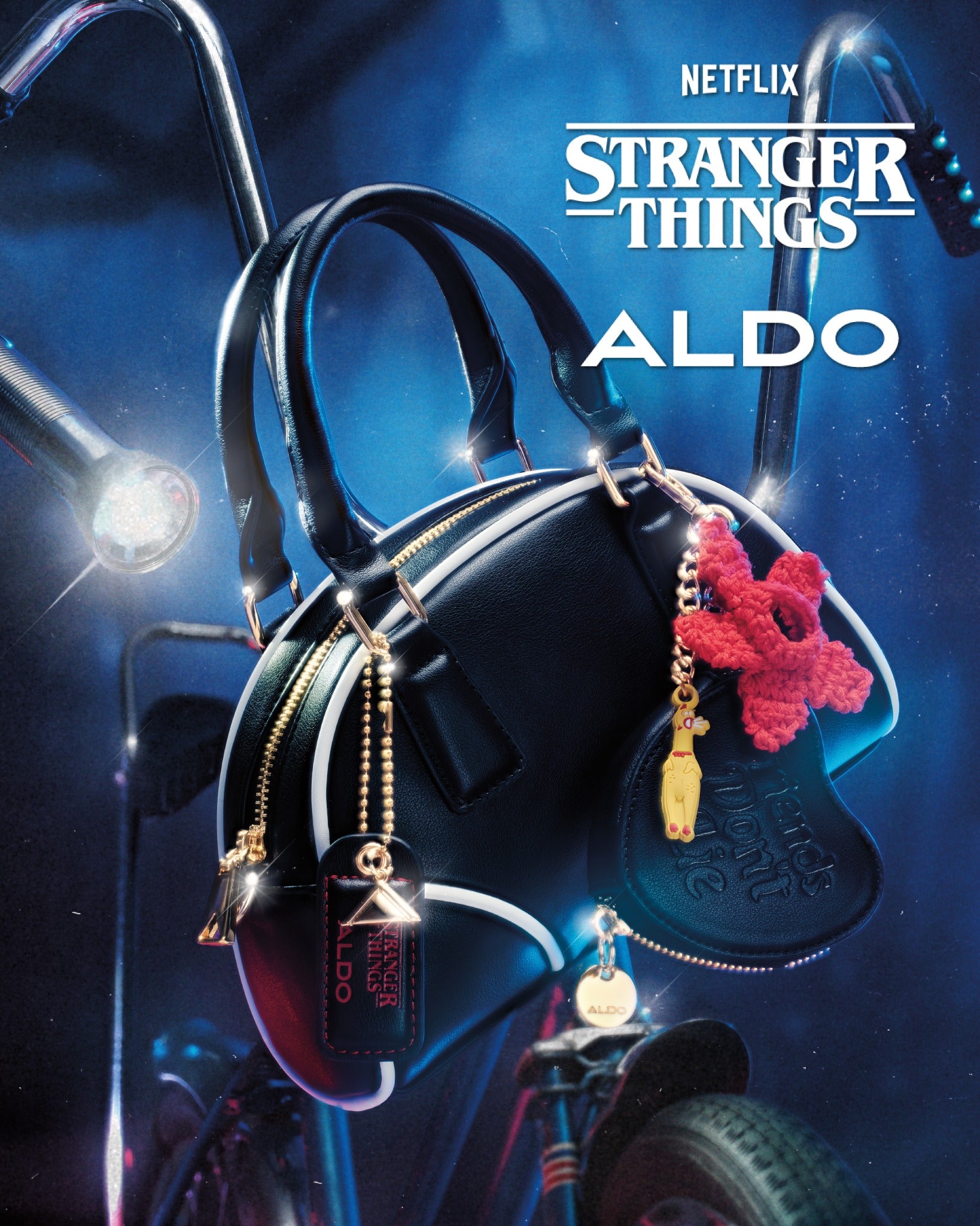 Stranger Things x ALDO top-handle handbag