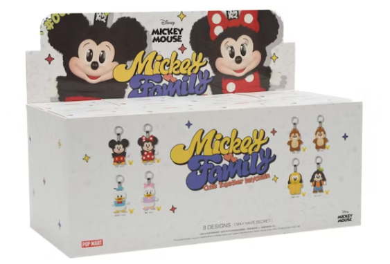 Mickey Mouse Family Cute Together Keychain Blind Box!